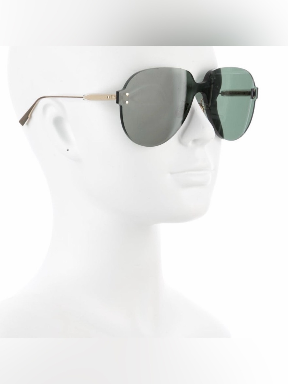 DiorColorQuake3 Oversized Shield Aviator Sunglasses Gray Tinted